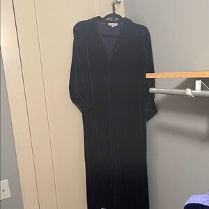 Umgee Navy Velvet Dress